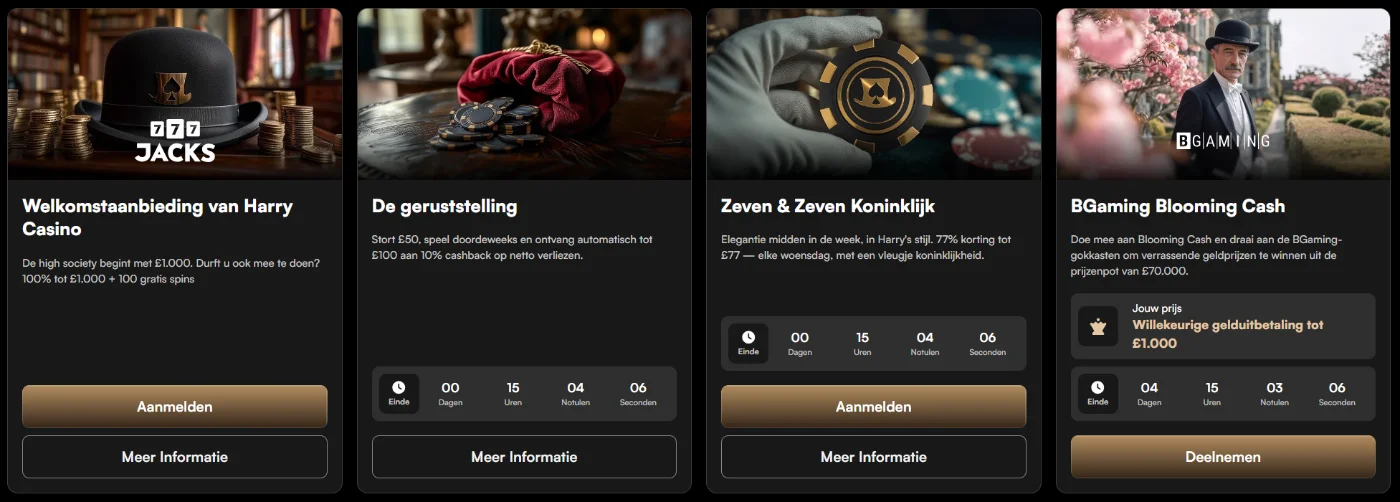 Harry Casino Promoties & Bonussen